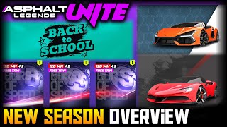 Full Back To School Season: Special Events, Burst of Speed, New Car Hunt (Asphalt Legends Unite) Guide