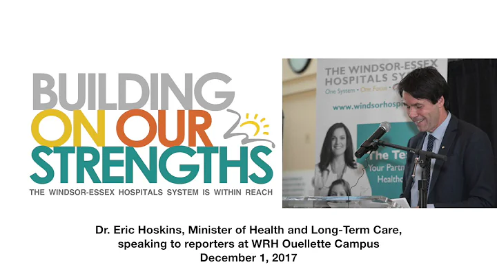 Dr. Eric Hoskins - Minister of Health and Long-Ter...