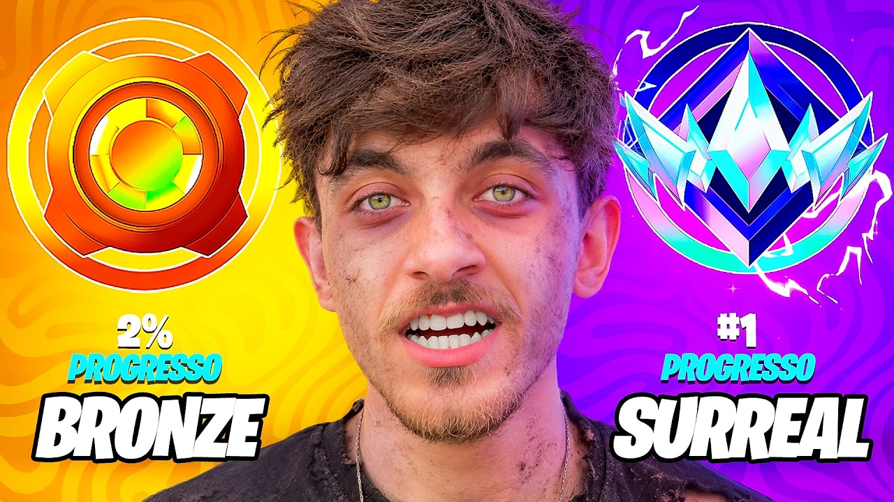PEGUEI O RANK SURREAL JOGANDO A 60 FPS no FORTNITE!