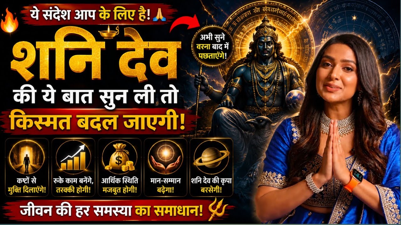 शनि देव की ये बात सुन ली तो किस्मत बदल जाएगी! 😱 #motivationa