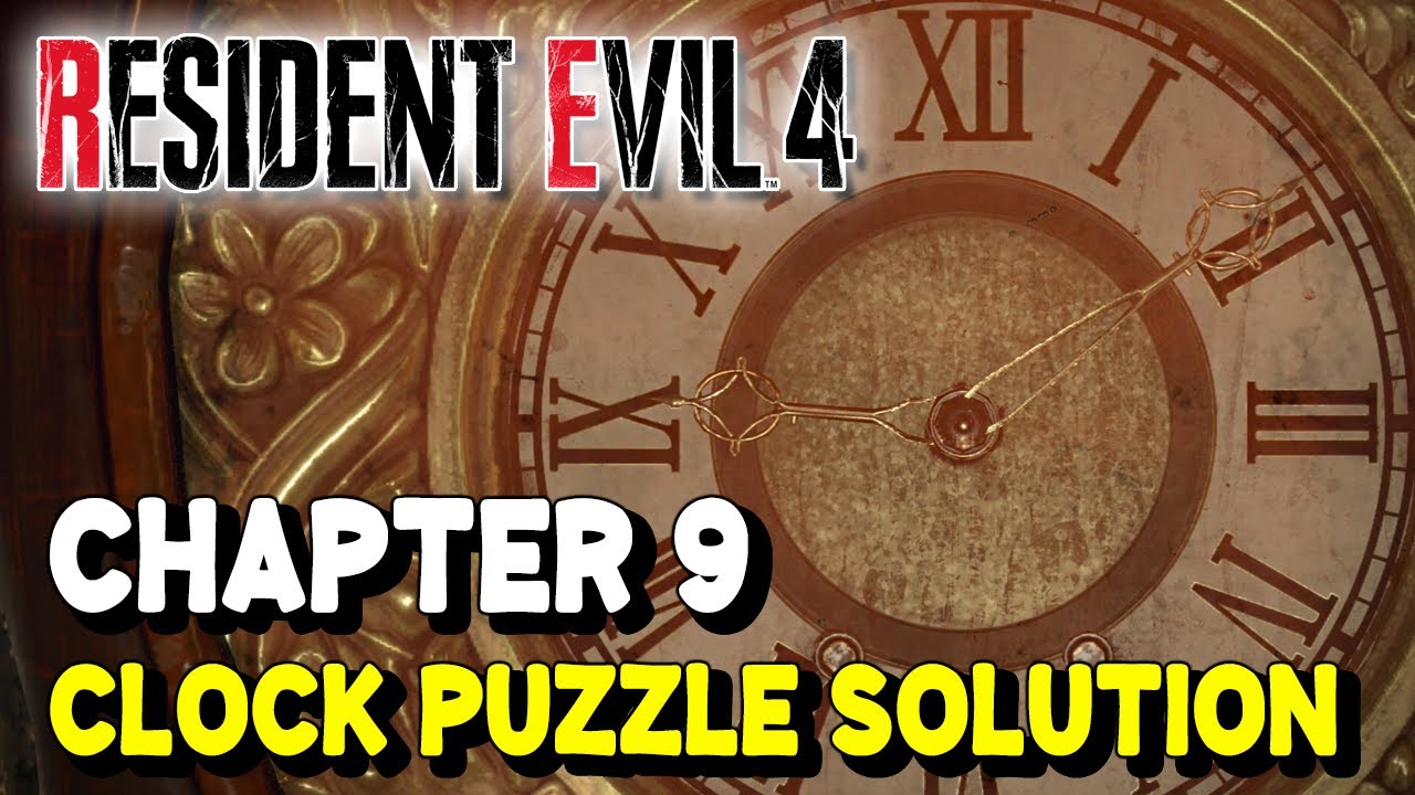 Resident Evil 4 Remake - Ashley - Grandfather Clock Time Solved  (Professional Difficulty). 