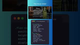 Flex Hover Slider Using CSS #shorts  (#Day 4)      #shorts  #shortvideo #viral #viralvideo  #coding