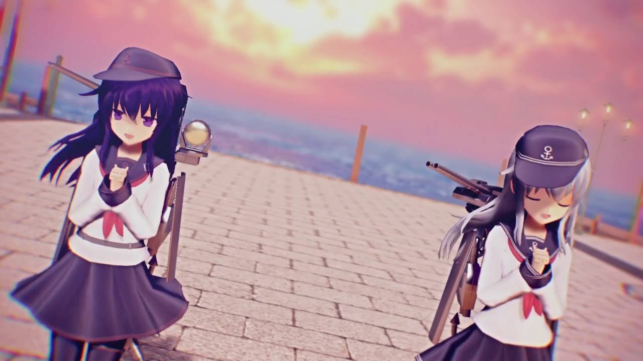 【MMD艦これ】オツキミリサイタル【第六駆逐隊】