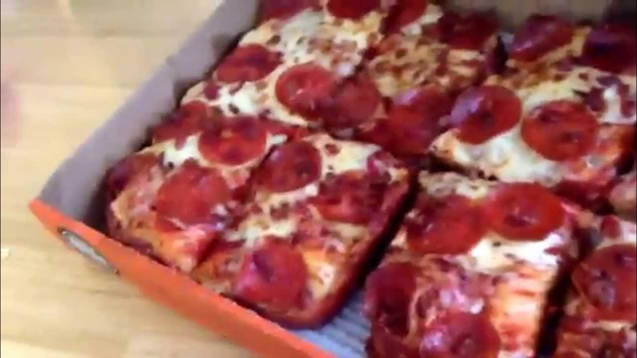 Little Caesars Bacon Wrapped Deep Dish Pizza tasting YouTube