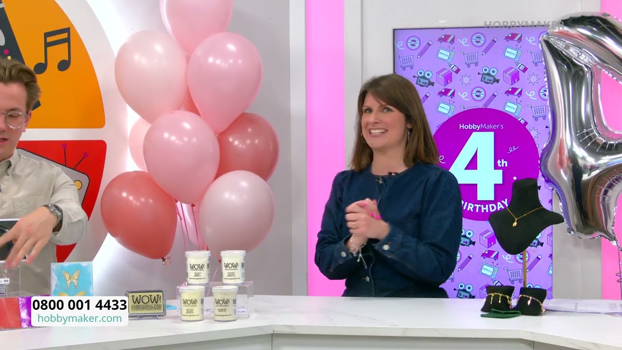 HobbyMaker 4th Birthday!Embossing, Hunkydory, Emlems, Crafter's Companion & HobbyMaker Exclusives