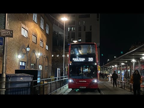 Full Route Visual | 210 | Finsbury Park Station - Brent Cross Shopping Centre