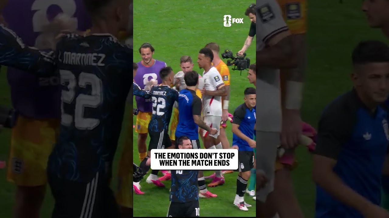 The intensity of a FIFA World Cup Semifinal continues after the final whistle is blown
