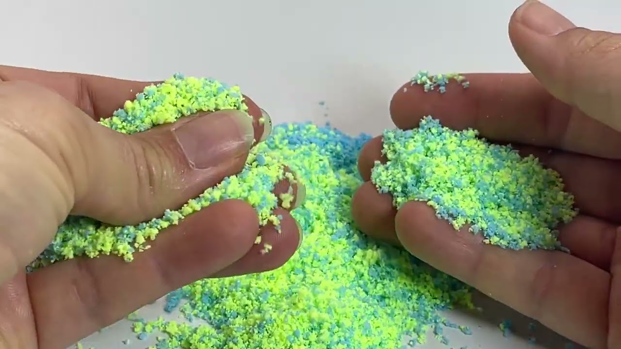 Neon moving foam sand fidget slime putty