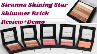 (हिंदी) Sivanna Shining Star Shimmer Brick Review (Shade 02).How to apply Highlighter on your face.