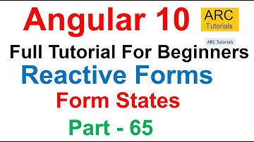 Angular 10 Tutorial #65 - Reactive Forms State and Validations | Angular 10 Tutorial For Beginners