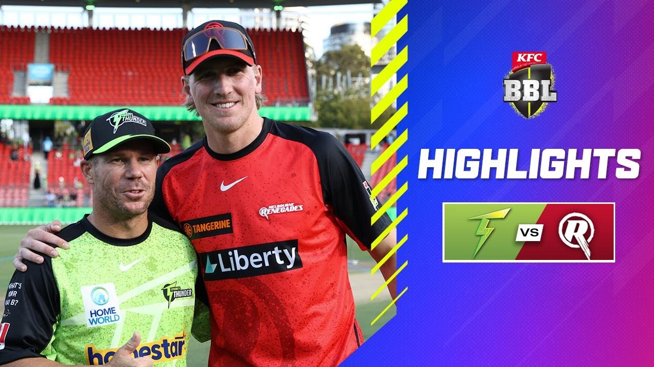 Sydney Thunder v Melbourne Renegades Match Highlights | 