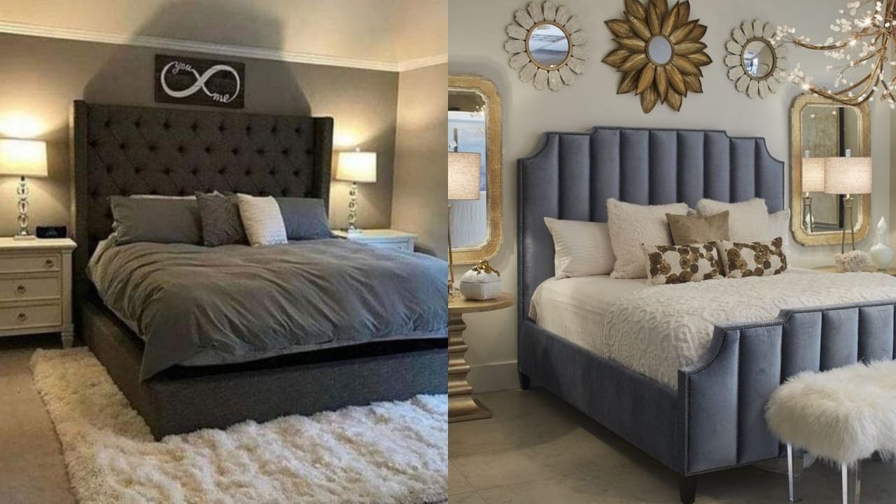 Simple & stylish interiors double bed design with poshish/Leather poshish bed design for home