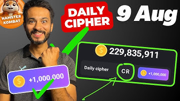 9 August Daily Cipher Code Hamster Kombat Today | Daily Cipher