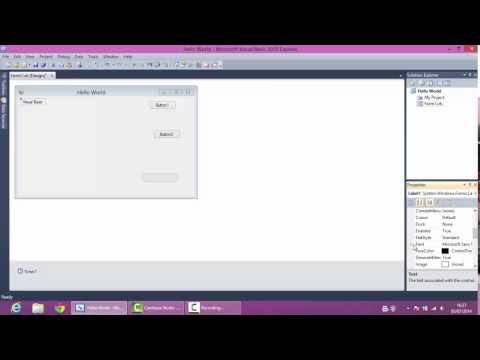 Microsoft Visual Basic 2010 - Hello World Tutorial #1
