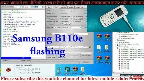 Samsung B110E Flashing By Miracle Box Crack