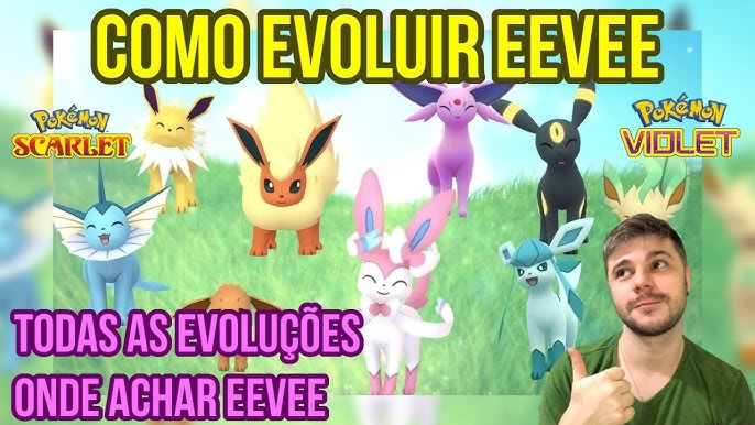 Pokémon Legends: Arceus - evoluções de Eevee - Como evoluir Eevee para  Umbreon, Sylveon, Espeon, Leafeon, Glaceon, Flareon, Vaporeon e Jolteon