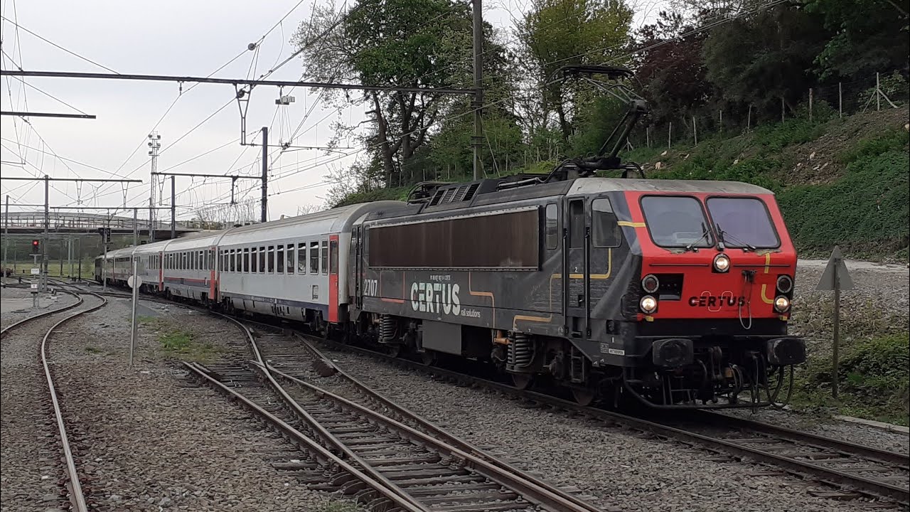 Trains à la Gare de Clabecq + Train spécial et Klaxons ! ( 19/04/25 )