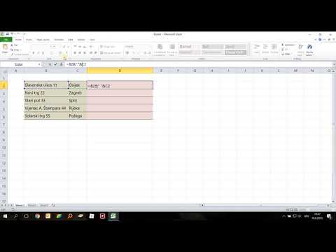 Video: Kako Spojiti ćelije U Excelu Bez Gubitka Podataka