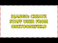 Django: Create staff user from oneToOneField