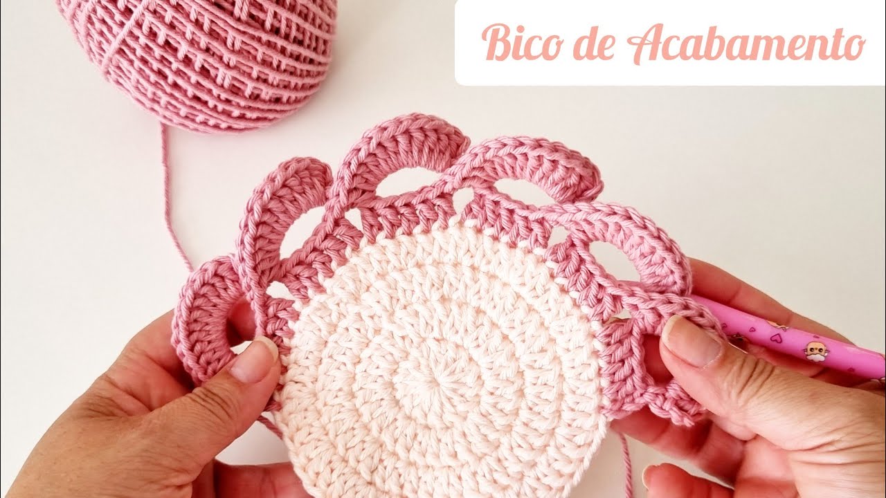 BICO DE ACABAMENTO para usar em todos os tipos de crochê.