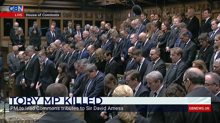 Sir David Amess: Members of Parliament hold a minute’s silence