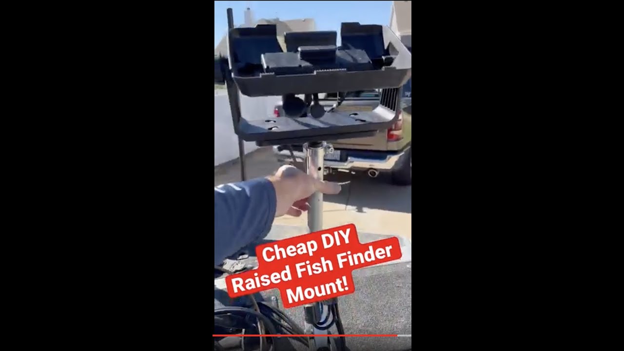 diy #fishfinder mount, raised up and awesome for #livescope