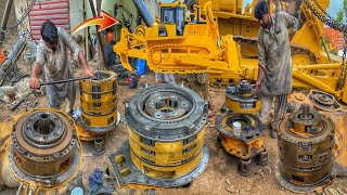 Heavy Duty Machine Broken Bearing Repair and Rebuild D155 Komatsu Dozer