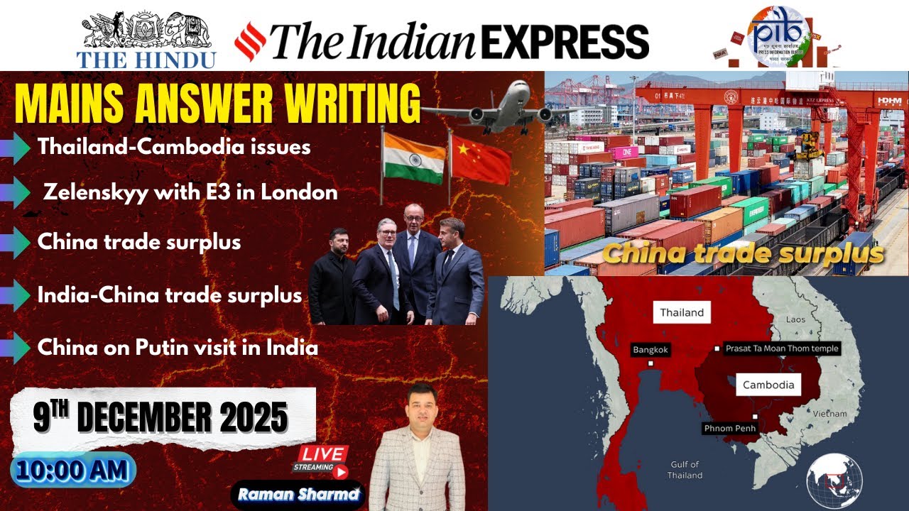 9th December 2025 Current Affair | The Hindu | Indian Express | PIB ...