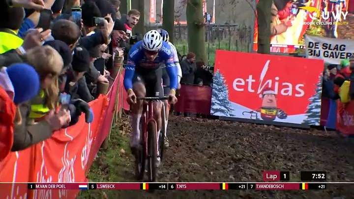 Van der Poel in EPIC Cyclocross battle with Van Ae...