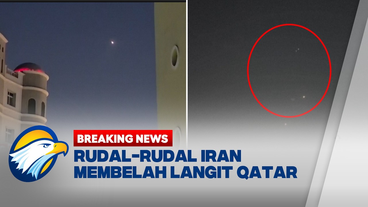 BREAKING NEWS - Pertahanan Udara Cegat Rudal Iran, Rudal-Rudal Itu Membelah Langit Qatar!