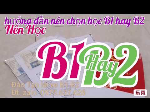 Video Nên học bằng lái ôtô B1 hay B2.#Bằng #B1,#B2 là gì - youtube