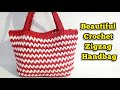 Most Beautiful Crochet Zigzag Bag Tutorial | Easy &amp; Stylish Handmade Bag | Beginner Friendly