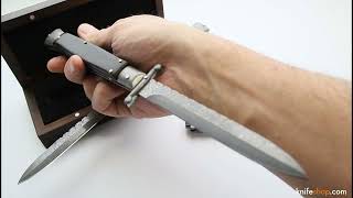 AKC WORLD Classic Swinguard 28cm  - 11" FileWork - Damascus