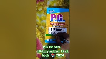PG 1st semester all guess paper 📚2024😘  history subject 💯