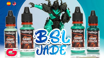 How to paint JADE green using B.S.L. Vallejo System (ONLY 4 colors)