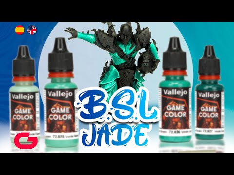 How to paint JADE green using B.S.L. Vallejo System (ONLY 4 colors)