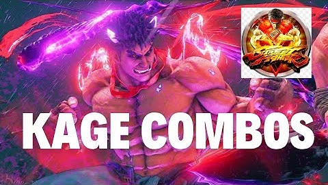 Practicing Combos with Kage V-Skill 2 & V-Trigger 1 - Street Fighter 5