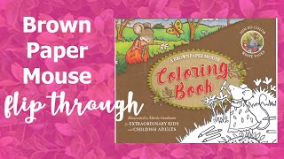 A Brown Paper Mouse Coloring Book by Marla Goodman | Flip Through | Adult Coloring