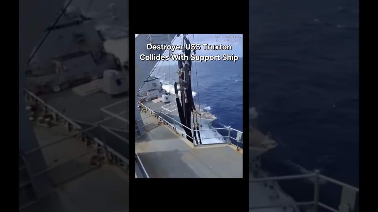 U.S. Navy Destroyer Collision Caught on Camera 
