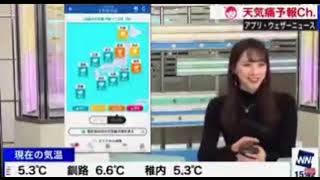 japanese news reporter accidentally showing what she was watching on youtube on live television