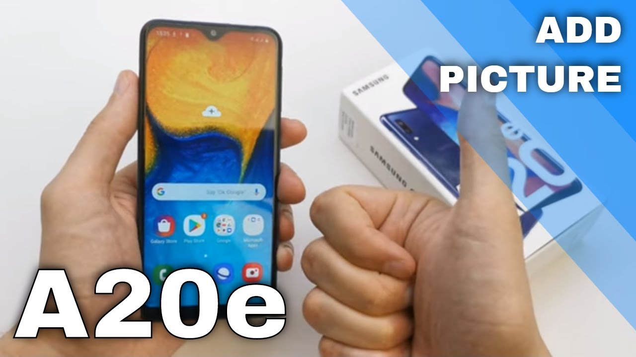 How to ADD Photo to Contact in SAMSUNG Galaxy A20e - YouTube