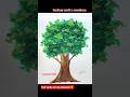 Very Easy Realistic Tree Drawing 🌳🤩 !! #art #ytshorts #shorts #realistic #tree #painting