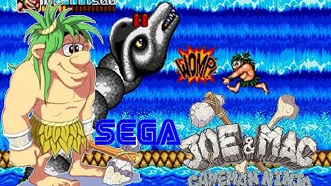 Joe & Mac: Caveman Ninja [60fps] Hardest-Joe No Death ALL