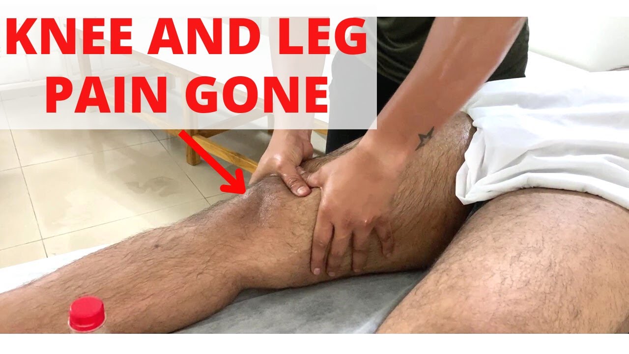 ASMR Knee Pain And Leg Pain Relief Deep Tissue Massage Therapy | Leg ...
