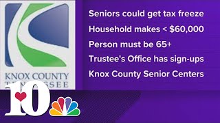 Knox County seniors could look forward to a tax freeze