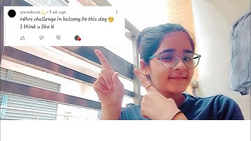 living in a balcony for 24 hours challenge😊