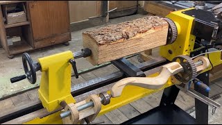 Impossible Woodturning. Unusual devices. Oak firewood. Diy.