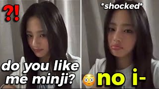 Minji's Honest Response to Fan's Question During Phoning Live...