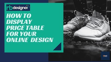 How to Display Price Table For Your Online Print Design ?