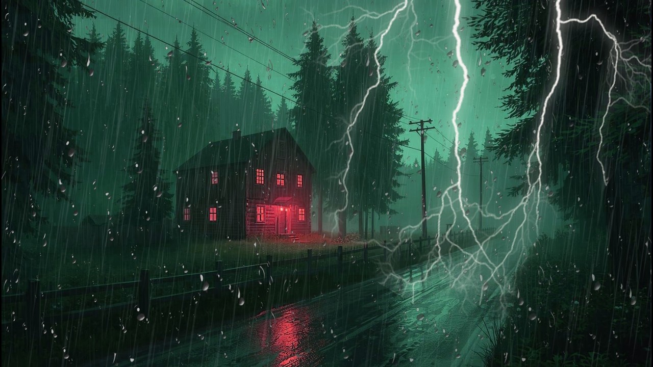 Soothing Rain Sounds to Help You Sleep Instantly | Heavy Rain Night for Sweet Dreams